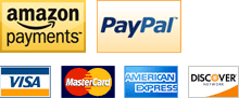 We accept PayPal, Google Checkout and Amazon Payments