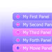 Accordion Panel V3 Theme Purple U1